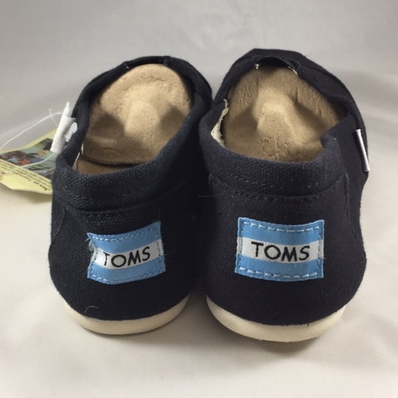 Toms Women Black/White Classic Canvas Flats #721 - Picture 7 of 7